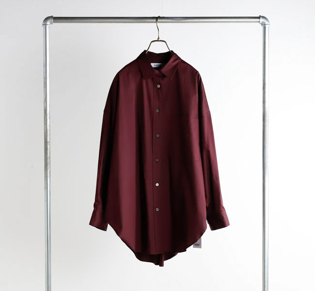 SACRA サクラ 125517071 SUPERIOR COTTON POPLIN SHIRT コットン