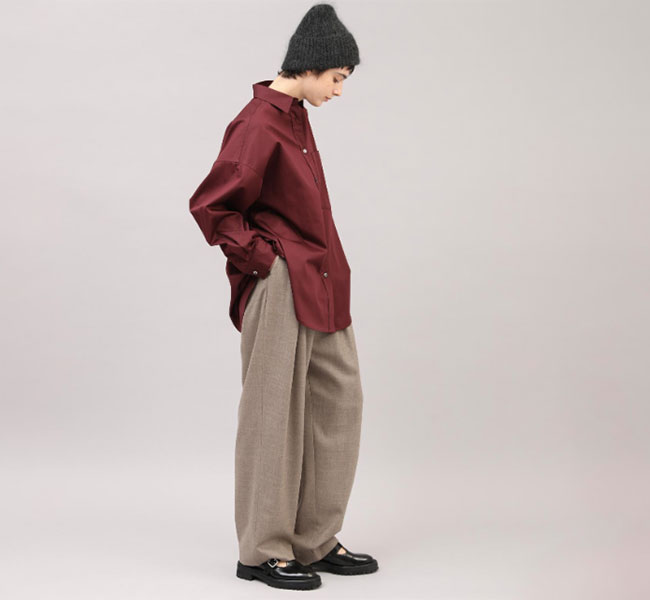 SACRA サクラ 125517071 SUPERIOR COTTON POPLIN SHIRT コットン