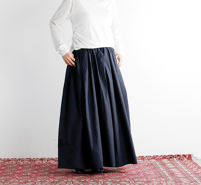 mizuiro ind ミズイロインド フロントタックワイドギャザーパンツ 1-260045 