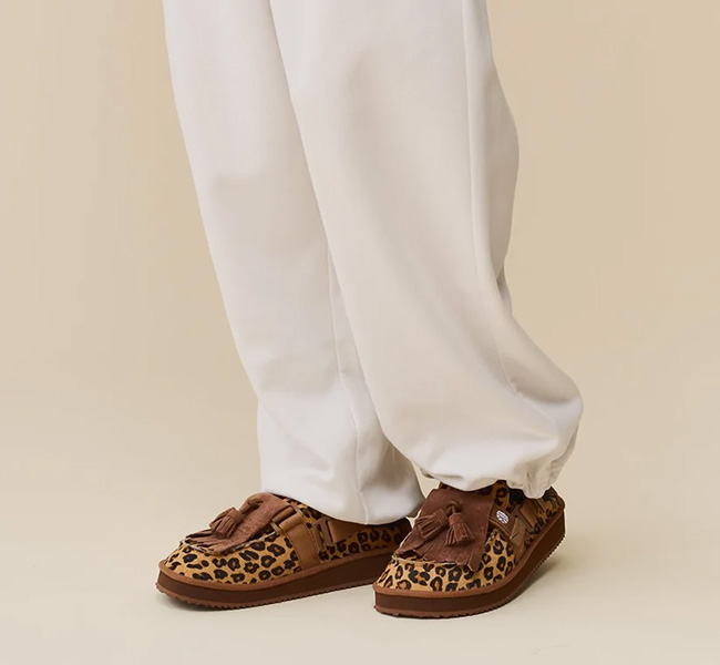 SHAKA シャカ SK-339 キルトタッセル付きミュールサンダル MOC MULE TASSEL COWHAIR