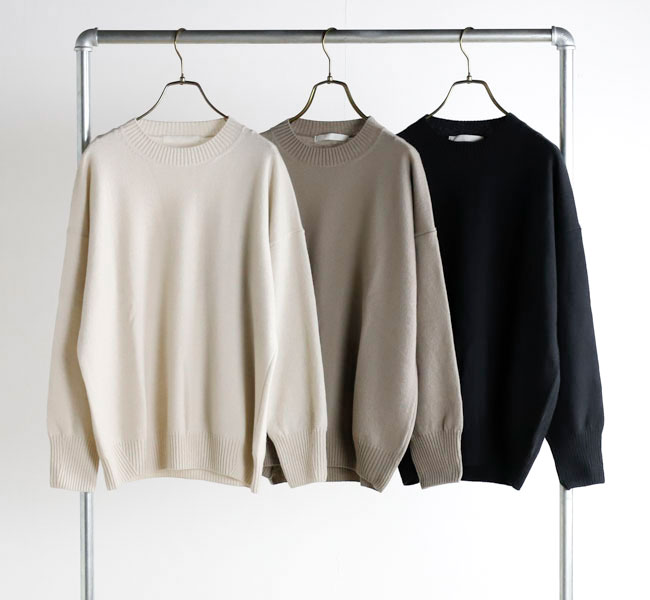 evam eva エヴァムエヴァ E263K065　 ウールプルオーバー　wool pullover