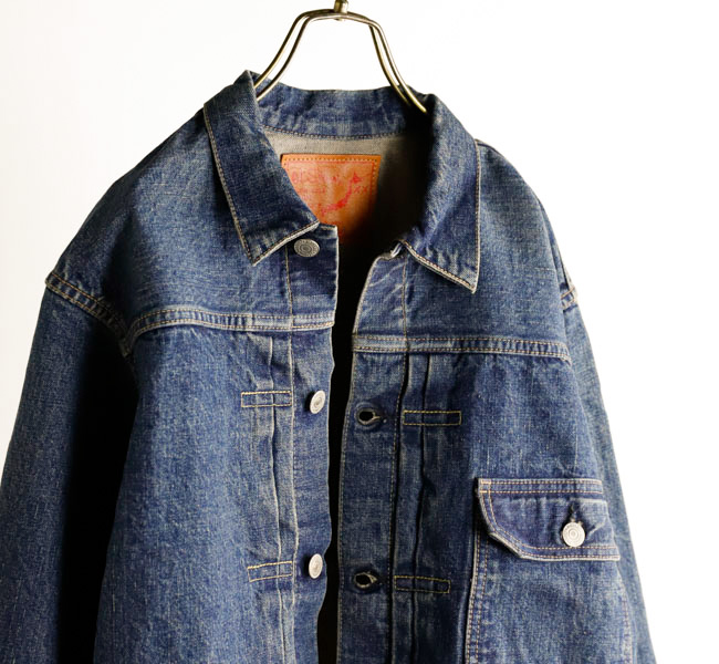 orslow オアスロウ TYPE1 PLEATED FRONT BLOUSE 2YEAR WASH デニム