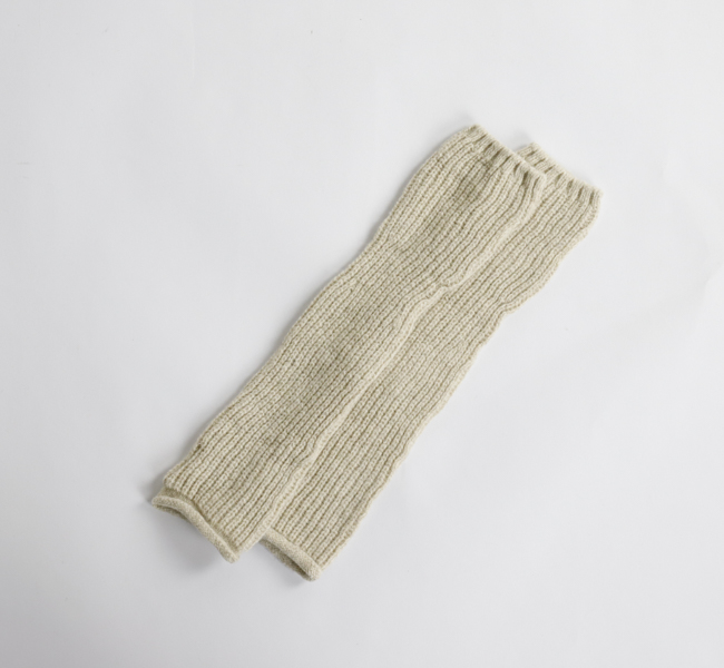unfil アンフィル superfine lambs & chenille ribbed-knit fingerless gloves フィンガーレスグローブ WFFL-UW124 unfil アンフィル superfine lambs & chenille ribbed-knit