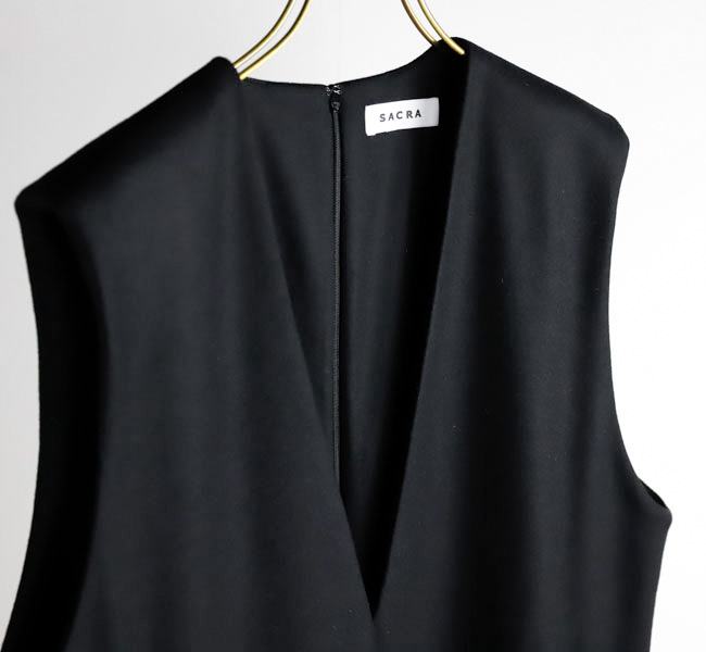 SACRA サクラ 125607041 ハイカウント メルトンワンピース HIGH COUNT