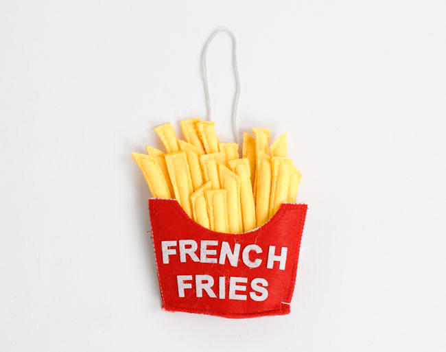 SILK ROAD BAZAAR シルクロードバザー　フェルトオーナメント　FRENCH FRIES　ポテト