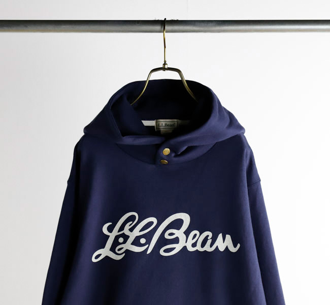 美品　80s L.L.Beanロゴスウェット　ネイビー 80s L.L.Bean Half-Button Nylon Pullover Shirt 紺 M エルエル
