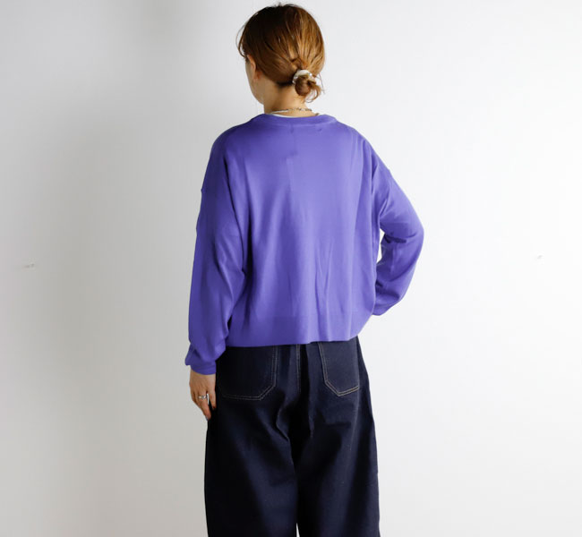 mizuiro ind ミズイロインド ハイゲージクルーネックプル