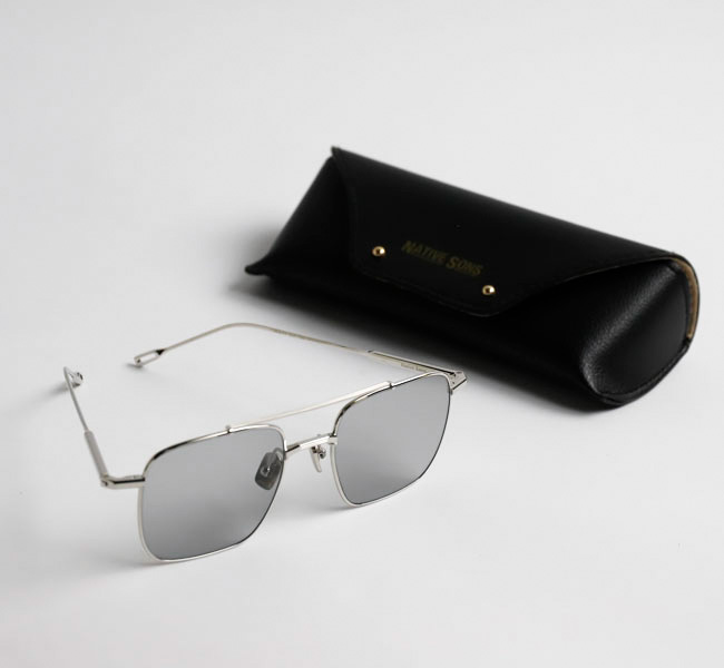 NATIVE SONS REMM 55 Sun Silver サングラス