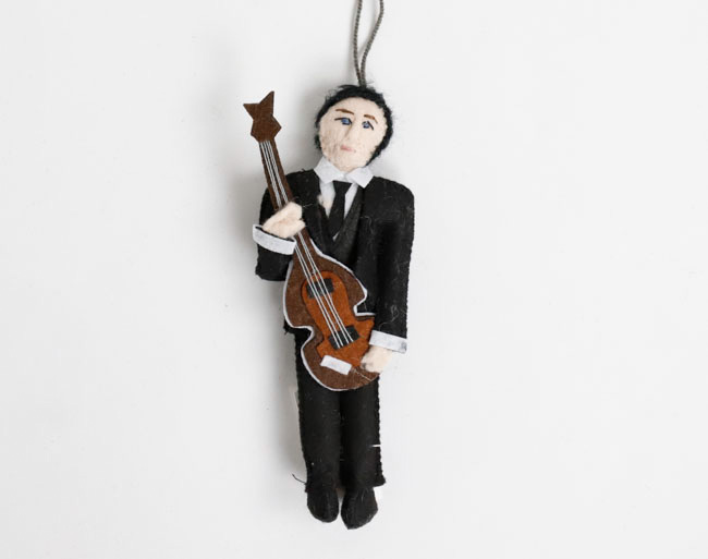 SILK ROAD BAZAAR シルクロードバザー　フェルトオーナメント　Paul McCartney ポール・マッカートニー