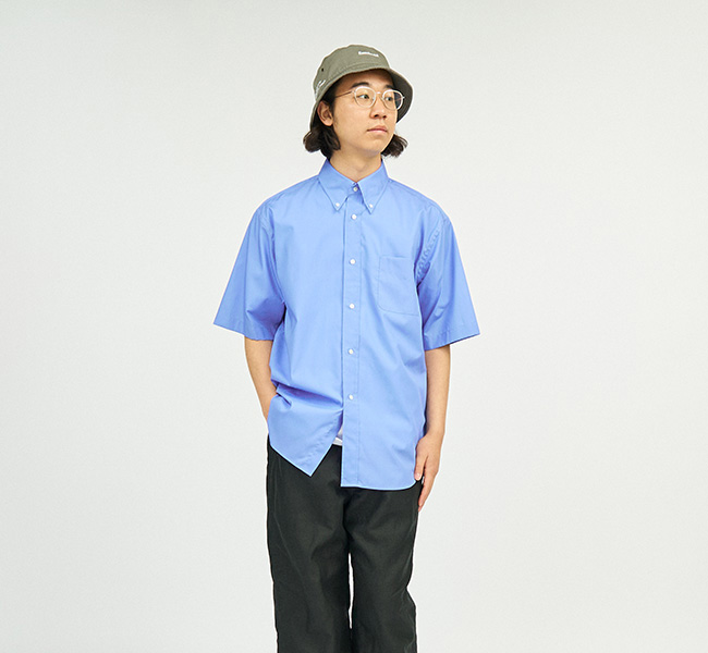 SALE50%OFF// TapWater タップウォーター High Density Broad S/S B.D Shirt TP241-50004
