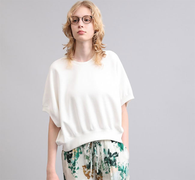 SACRA サクラ 126145091 ダブルニット カットソートップ DOUBLE KNITTED CLOTH TOP
