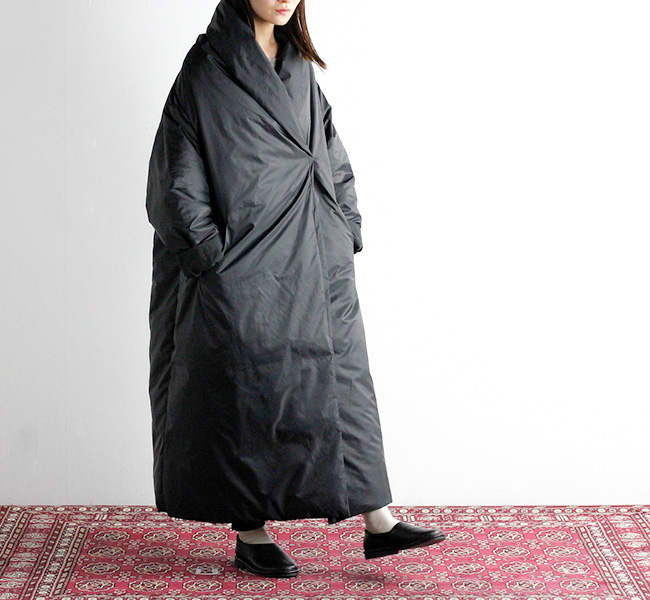 SALE40%OFF mizuiro ind ミズイロインド ドレープロングライトダウンコート 3-270000