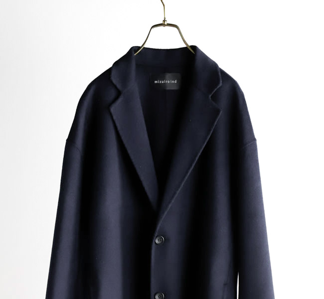 mizuiro ind ミズイロインド　テーラードジャケット　シャギー　コート mizuiro ind（ミズイロインド） ウールブレンド テーラード ジャケット
