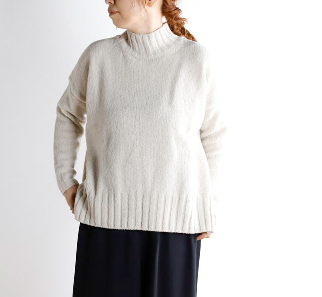 evam eva エヴァムエヴァ E253K104 ウール タートルネック renew