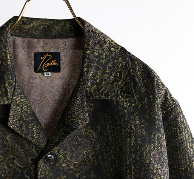 希少 Needles 別注レース 総柄 カバナシャツ Cabana shirt トップス