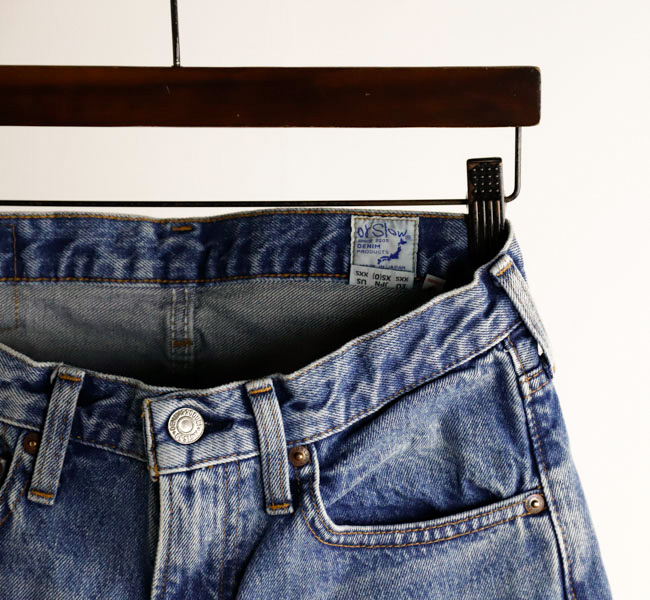 orslow オアスロウ SHORT LENGTH 105 90'S DENIM USED (*ZIPPER FLY