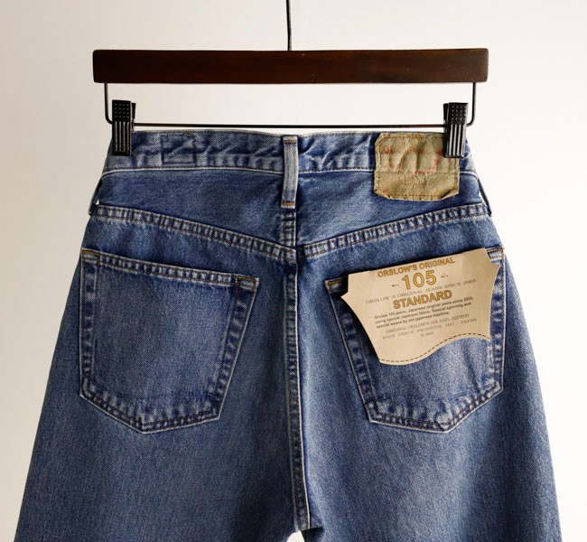 orslow オアスロウ SHORT LENGTH 105 90'S DENIM USED (*ZIPPER FLY