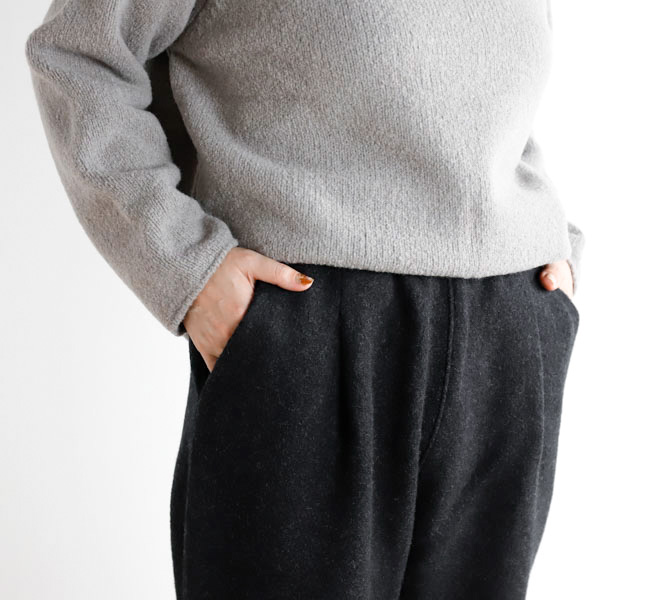 クリーニング済み　evan eva ウールパンツ　ブラック 楽天市場】evam eva press wool pantsの通販