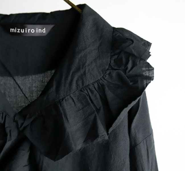 SALE30%OFF //mizuiro ind ミズイロインド フリルカラーシャツ 4-230044 楽天市場】SALE30%OFF //mizuiro ind ミズイロインド フリル
