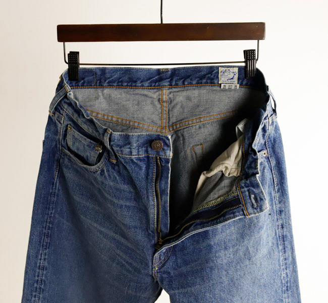 【日本製】オアスロウ 107 2year wash セルビッジデニムパンツ M orSlow オアスロウ 01-0107 IVY FIT DENIM 107 2Year Wash