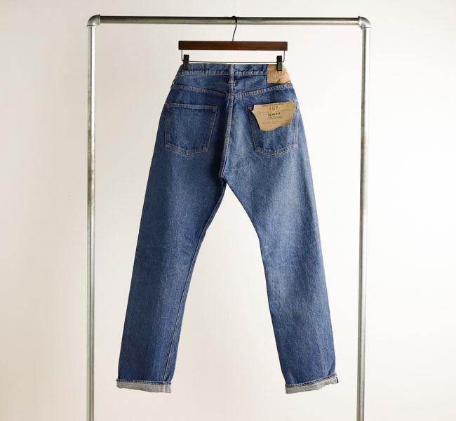 オアスロウ orSlow 107 カラーデニム コットンパンツ 日本製 2 orSlow オアスロウ 01-0107 IVY FIT DENIM 107 2Year Wash