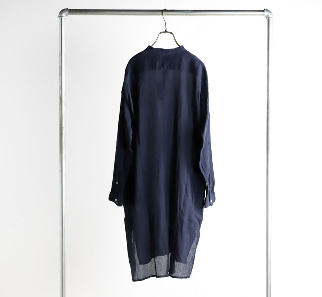 ARMEN シングルガーゼバンドカラーシャツ ARMEN シングルガーゼ バンドカラーロングシャツ | Select Shop