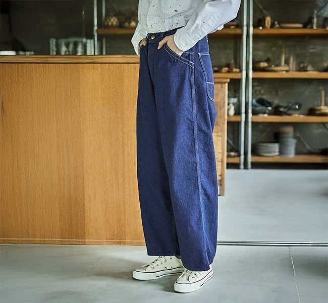 orslow オアスロウ WIDE FIT 30'S PAINTER PANTS DENIM ONE WASH