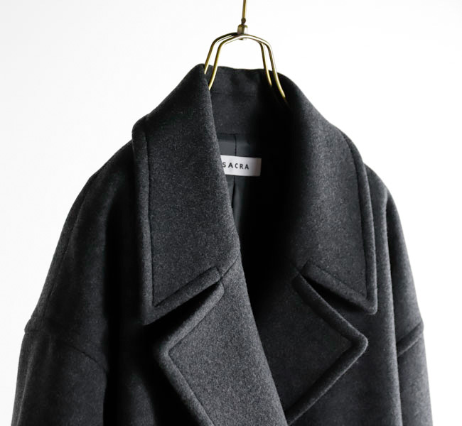 SACRA サクラ 125500011 ダブルメルトンコート SUPERIOR MELTON COAT