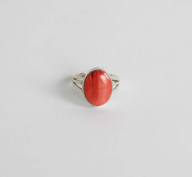 indian jewelry インディアンジュエリー ナバホ シルバー925 リング コーラル/ピンク 指輪
