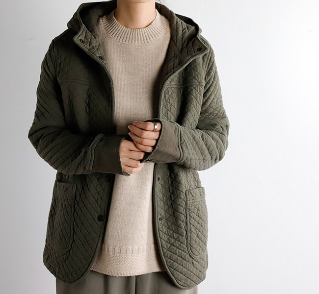 ARMEN アーメン HOODED QUILT COAT ARMEN アーメン NAM0555 コットンキルト フードジャケット