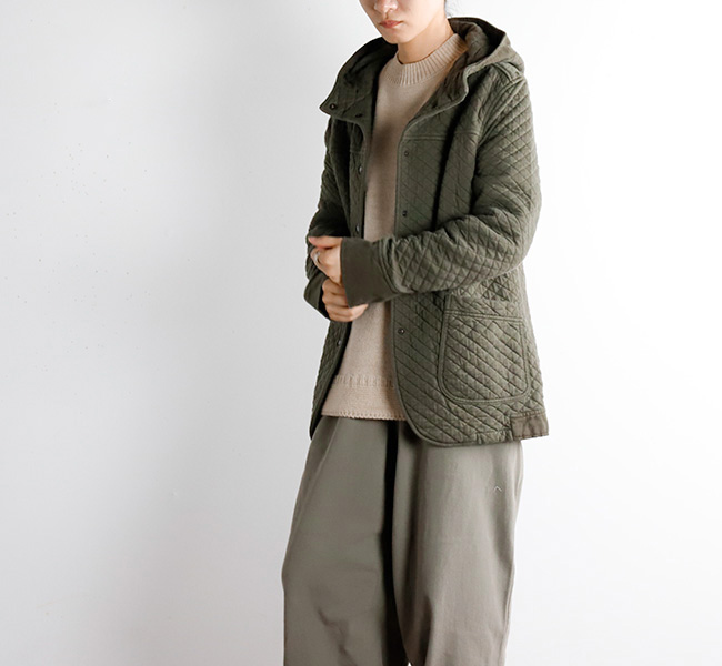ARMEN アーメン HOODED QUILT COAT ARMEN アーメン NAM0555 コットンキルト フードジャケット
