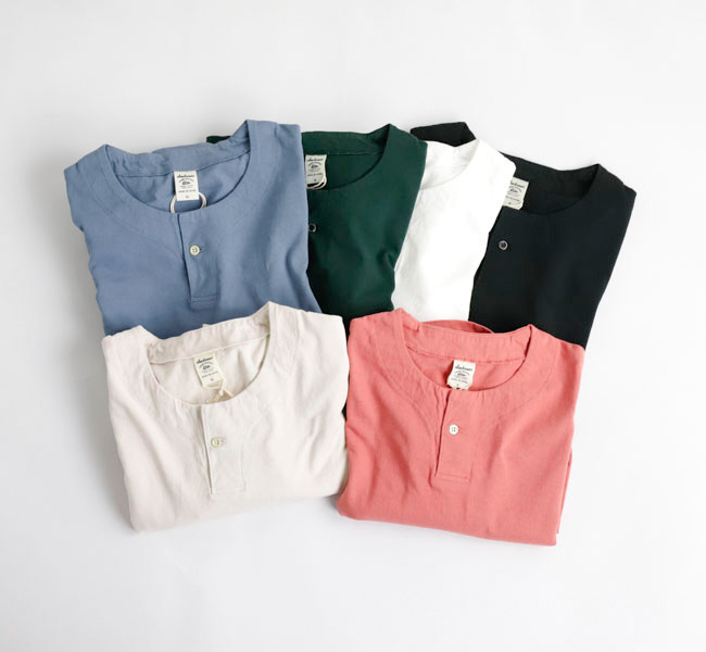Jackman ジャックマン JM5318 L/S Henleyneck T-Shirt ヘンリーネック ロングスリーブT