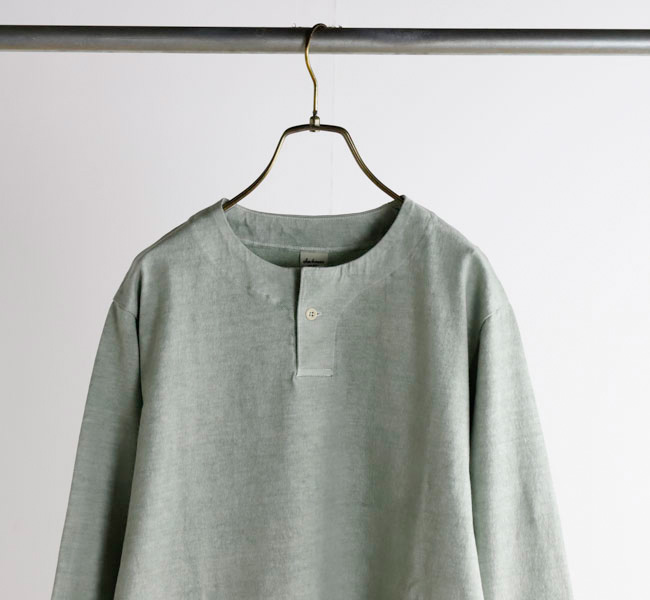 Jackman ジャックマン M5318PD Henleyneck LS T-shirt ヘンリー