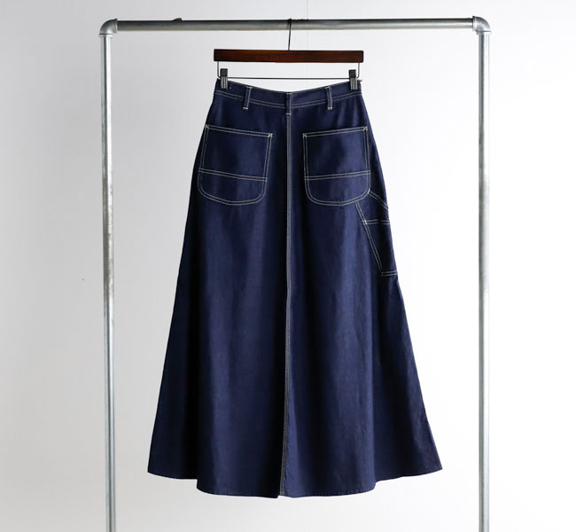 orslow デニムスカート ペインタースカート M orslow オアスロウ 30's PAINTER LONG DENIM SKIRT USED 30's