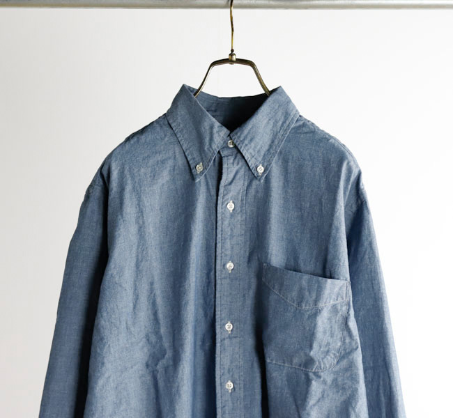 オアスロウ　シャンブレーボタンダウンシャツ サイズ4 orslow オアスロウ CHAMBRAY STANDARD BUTTON DOWN SHIRT シャンブレー