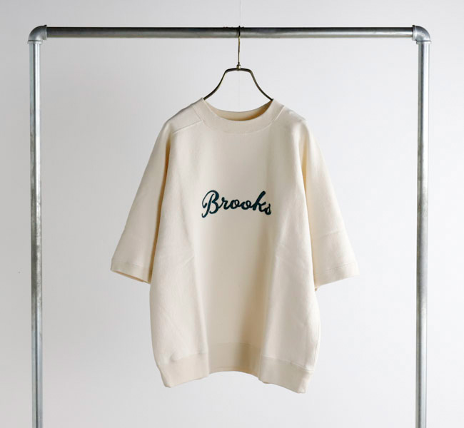 UNDYED STANDARD アンダイドスタンダード URAKE S/S EMB SWEAT