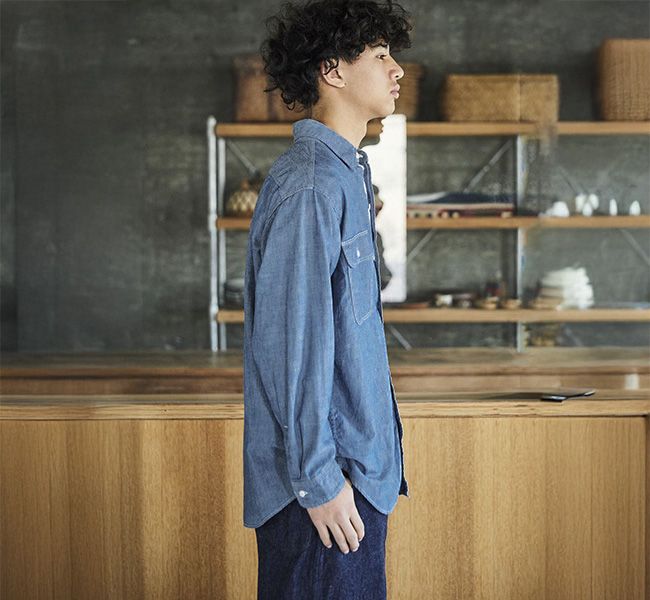 orslow オアスロウ 01-8064-84 シャンブレーワークシャツ CHAMBRAY