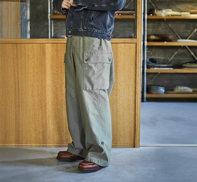 orslow オアスロウ 01-5263-76 ワイドフィット カーゴパンツ アーミー