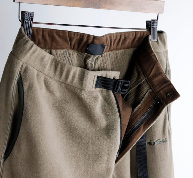 WILD THINGS ワイルドシングス GRID FLEECE PANTS フリース