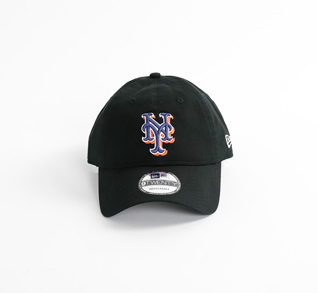NEW ERA ニューエラ 9TWENTY ウォッシュドコットン ニューヨーク・メッツ ブラック × チームカラー  14525124
