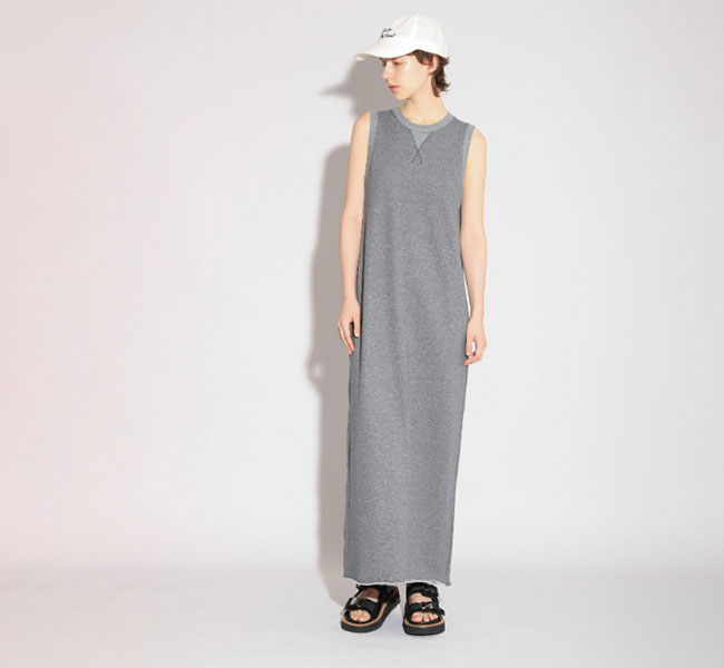 SACRA サクラ 126240041 ミニ裏毛カットソーワンピース EXTRA FINE FLEECE OP