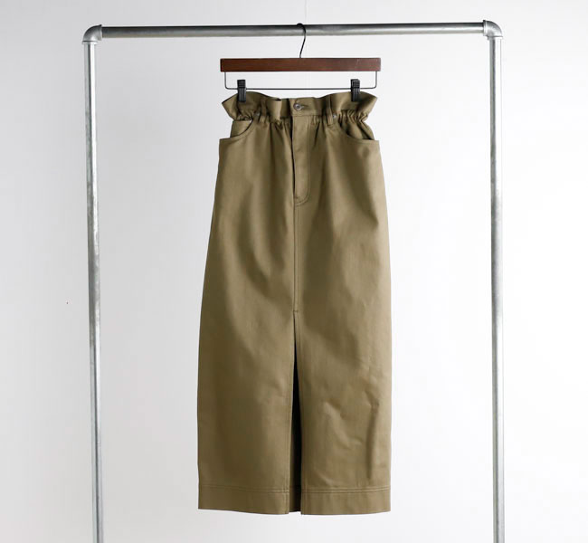 SACRA サクラ 126219121 チノ タイトスカート H.COUNT CHINO CLOTH SKIRT