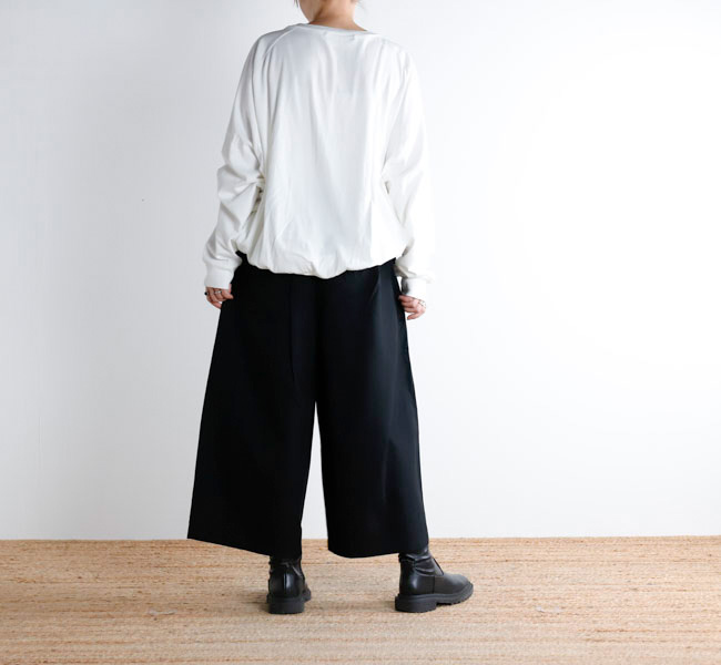 evam eva エヴァムエヴァ コットン ガウチョパンツ キュロット evam eva エヴァムエヴァ コットン ガウチョパンツ キュロット