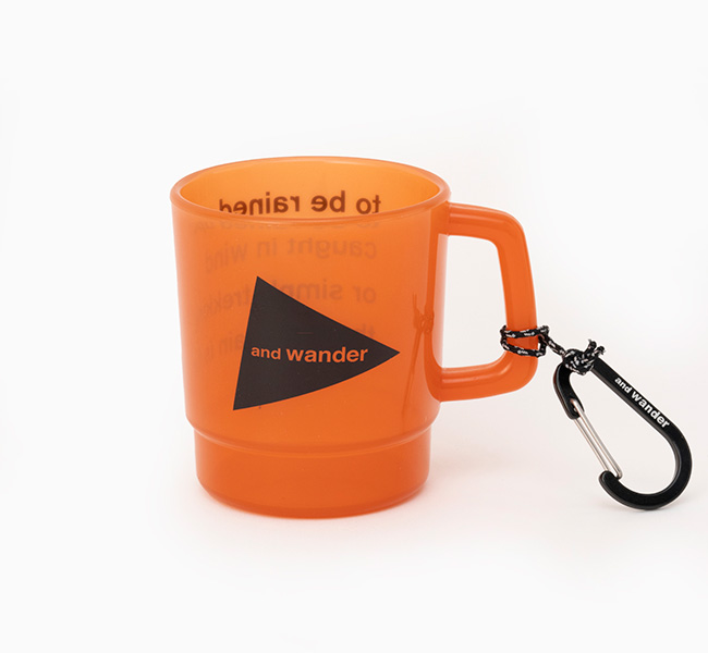 and wander アンドワンダー and wander logo PP mug マグカップ 5744987701
