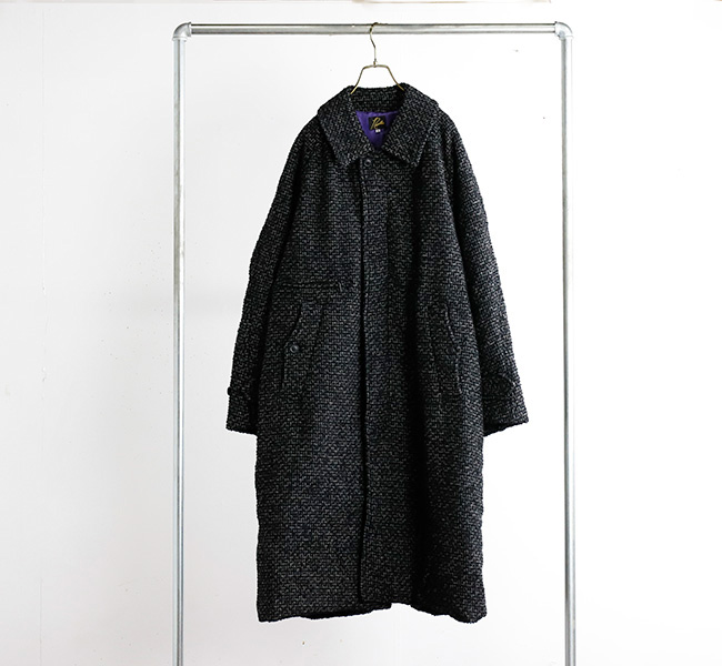 SALE40%OFF   NEEDLES ニードルズ BALCOLLAR COAT - W/PE/R/N TWEED ツイードバルカラーコート NS083A