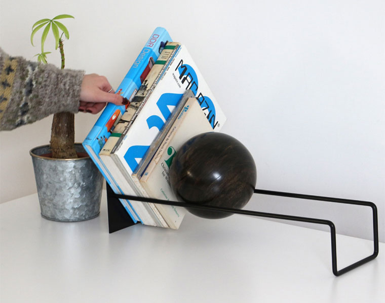 Slope Book End  Black  スロープブックエンド  ブラック