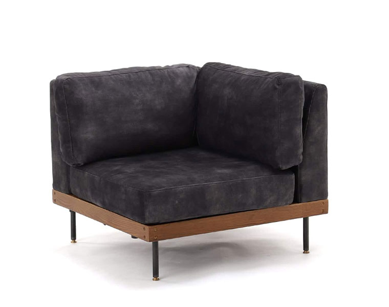 journal standard Furniture ジャーナルスタンダードファニチャー LILLE CORNER SOFA 2ND VELVET BK　リルコーナーソファー 10月上旬入荷予約
