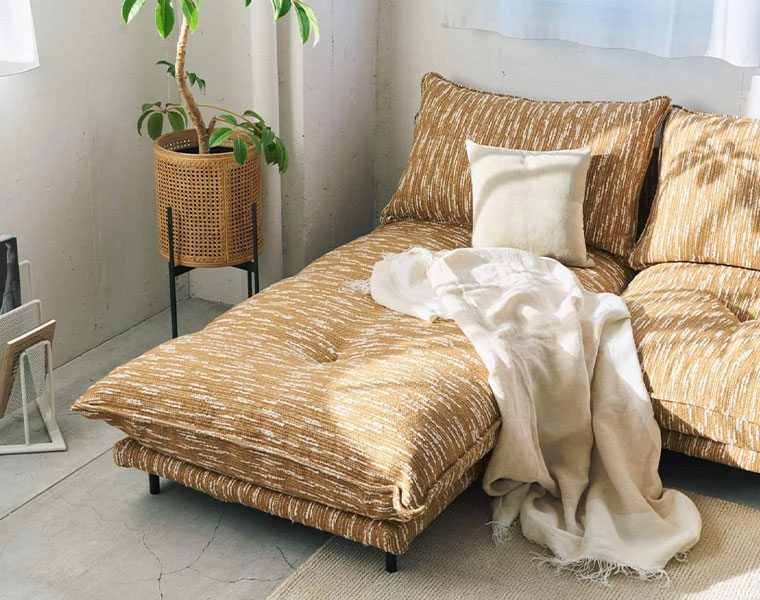 journal standard Furniture ジャーナルスタンダードファニチャー PORTO COUCH SOFA Low (26OR)　ポルトカウチソファ　オレンジ