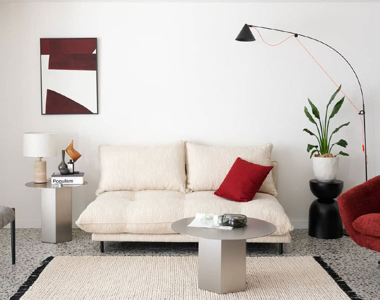 journal standard Furniture ジャーナルスタンダードファニチャー PORTO SOFA Low W1700 (26IV)　ポルトソファ　アイボリー