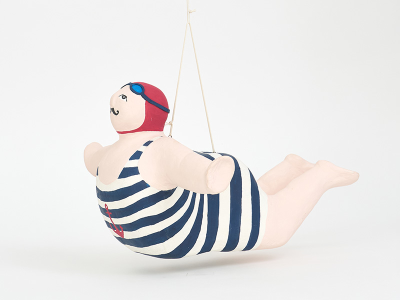 BATELA PAPIER MACHE HANGING DIVER D6683 張り子オブジェ